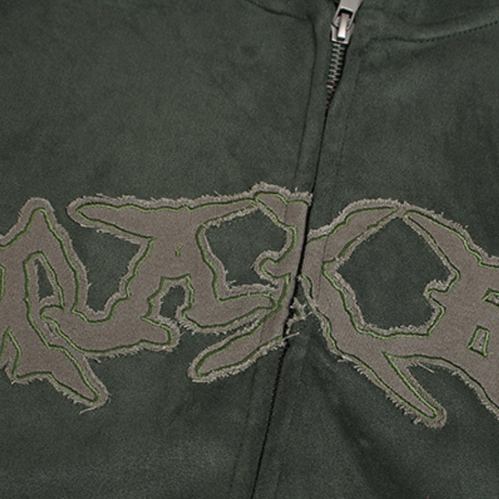 Zip Hoodie Y2K - Black