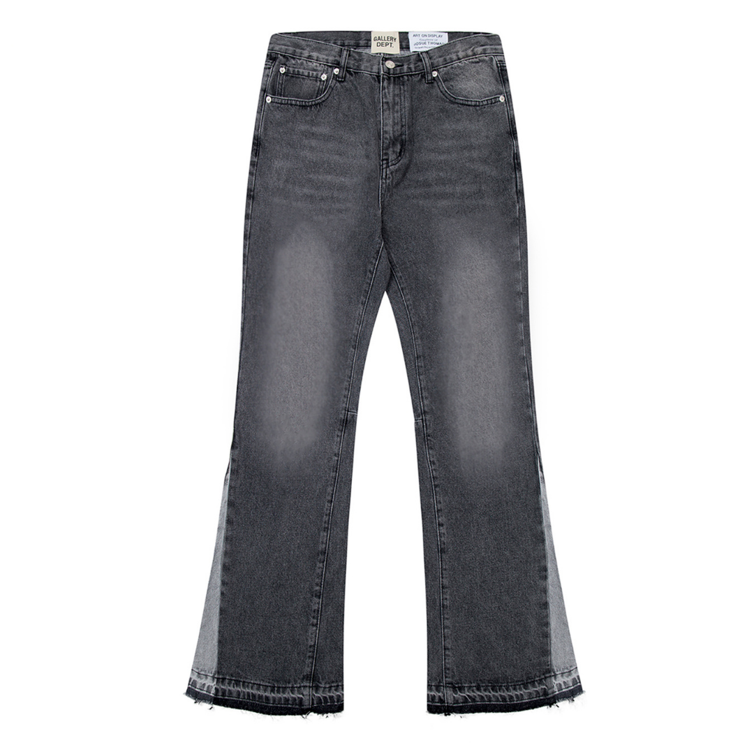 Vintage Grey Flared Denim Jeans