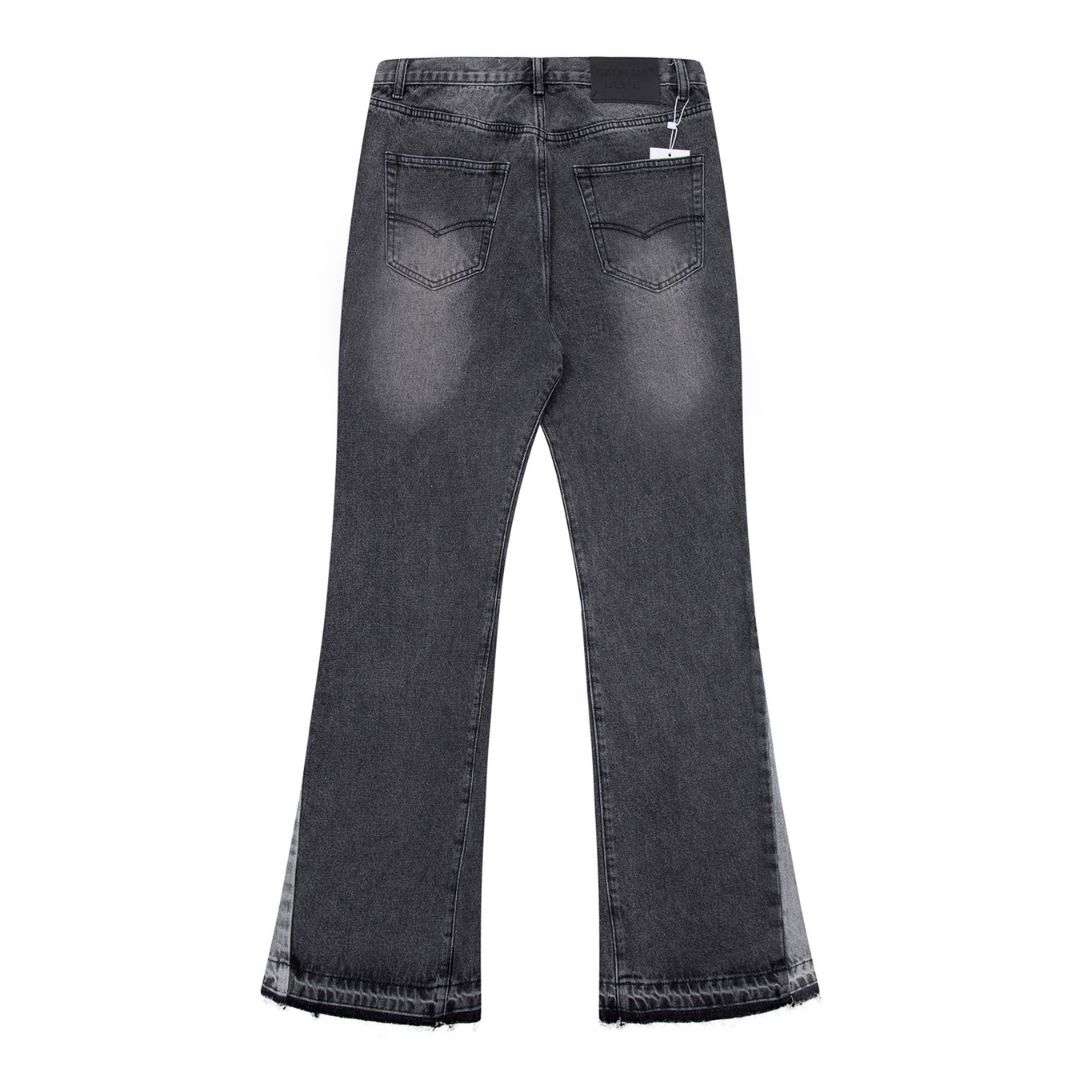 Vintage Grey Flared Denim Jeans