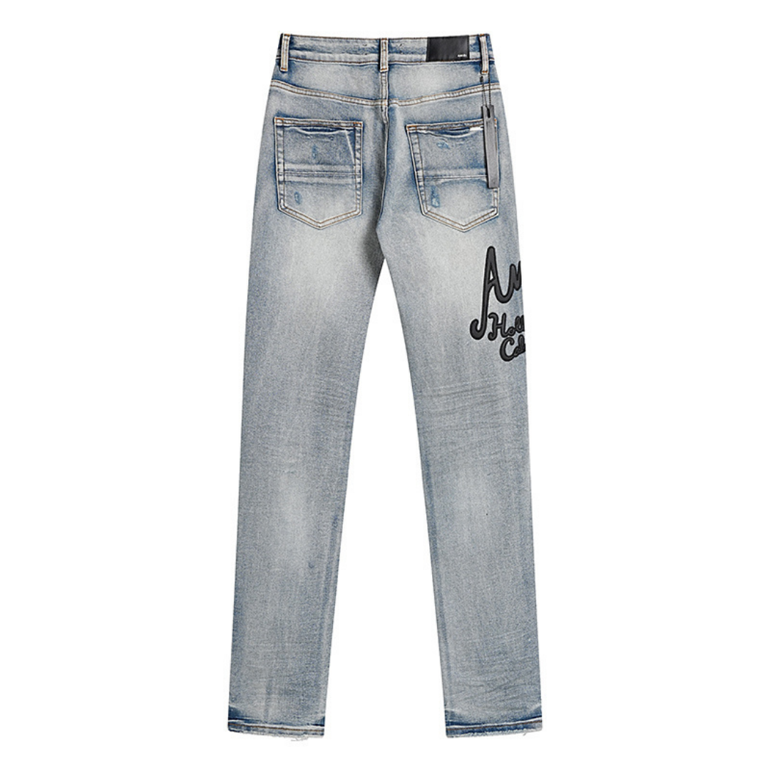 Light Blue Signature Logo Jeans