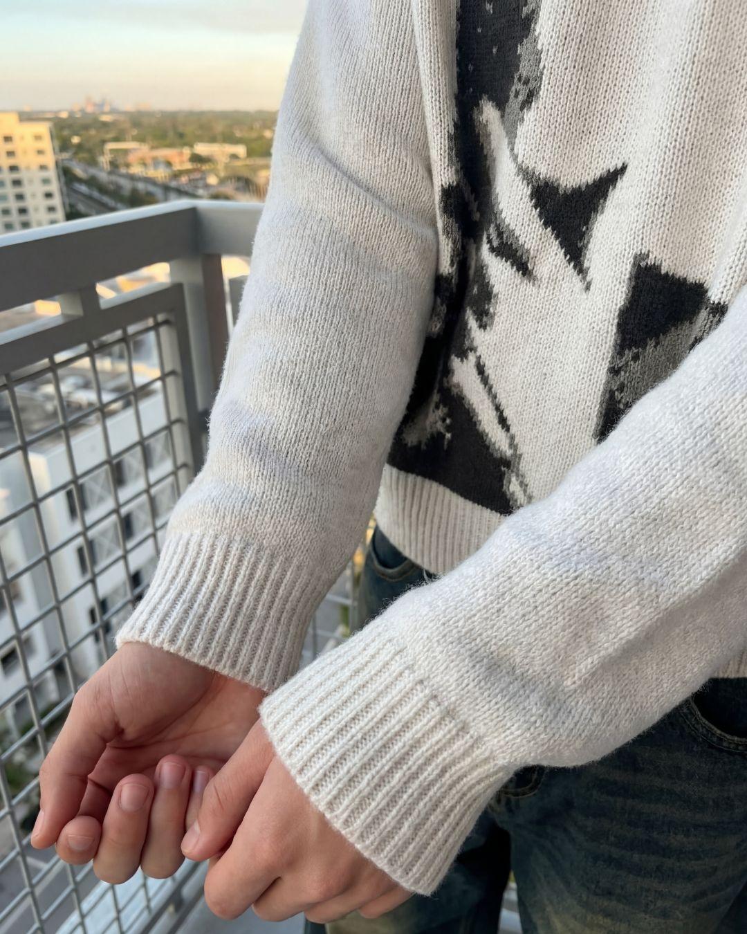 Pull en Maille "Why?"