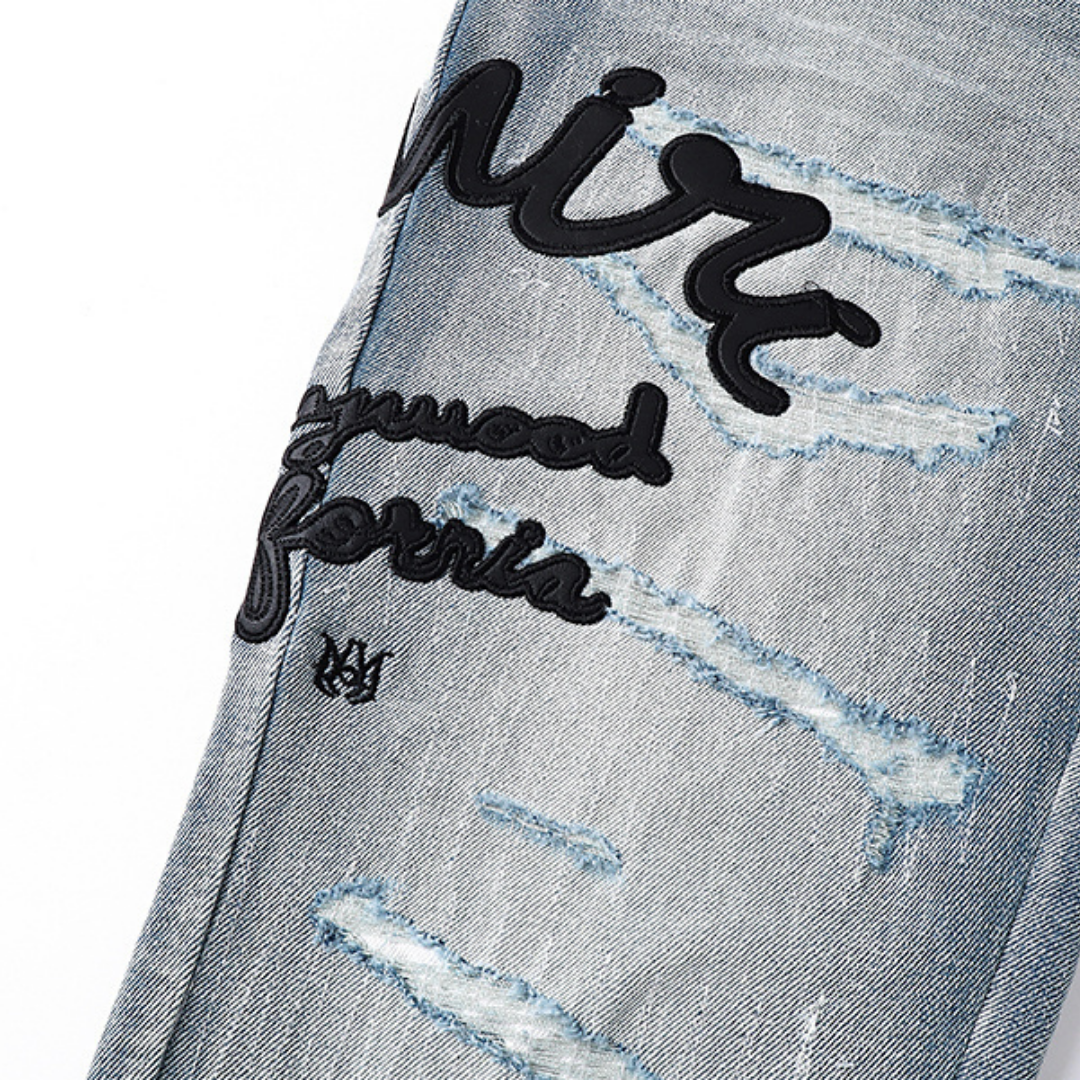 Light Blue Signature Logo Jeans