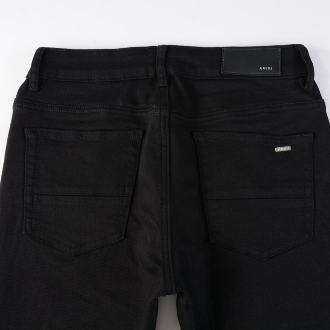 Classic Black Ripped Jeans