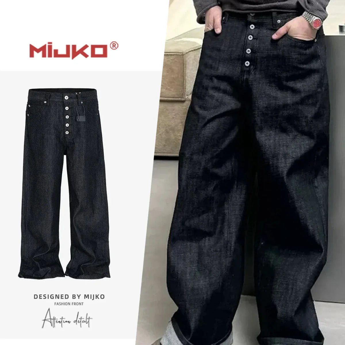 Denim Baggy Pants - Blue