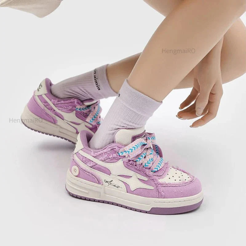 Fur sneakers