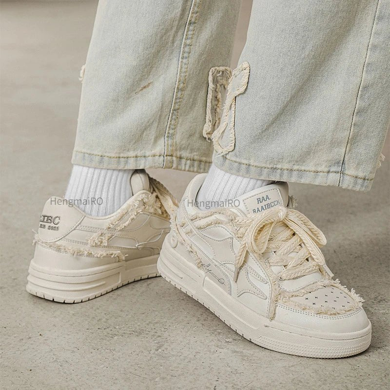 Fur sneakers