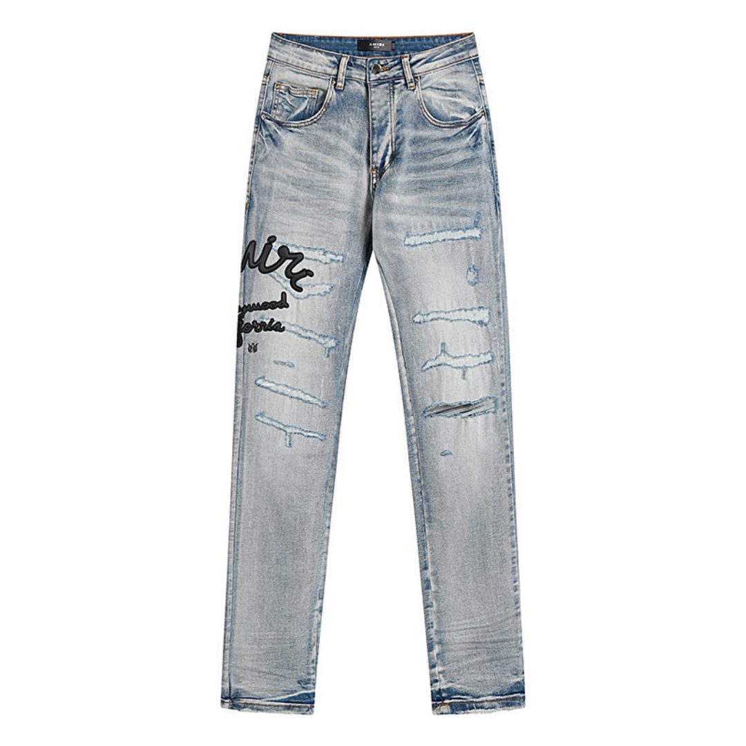 Light Blue Signature Logo Jeans