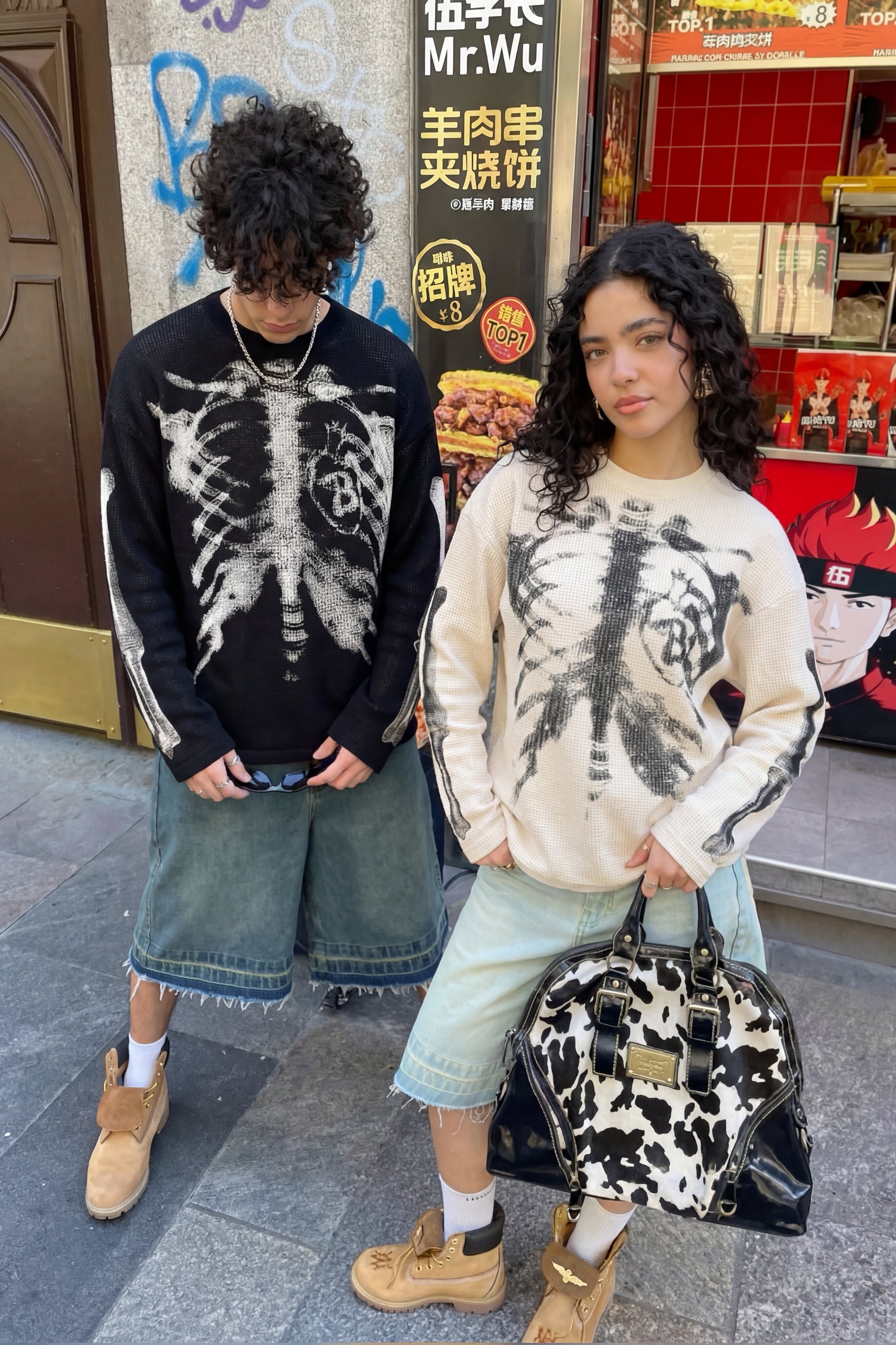 T-Shirt Manches Longues "Skeleton"