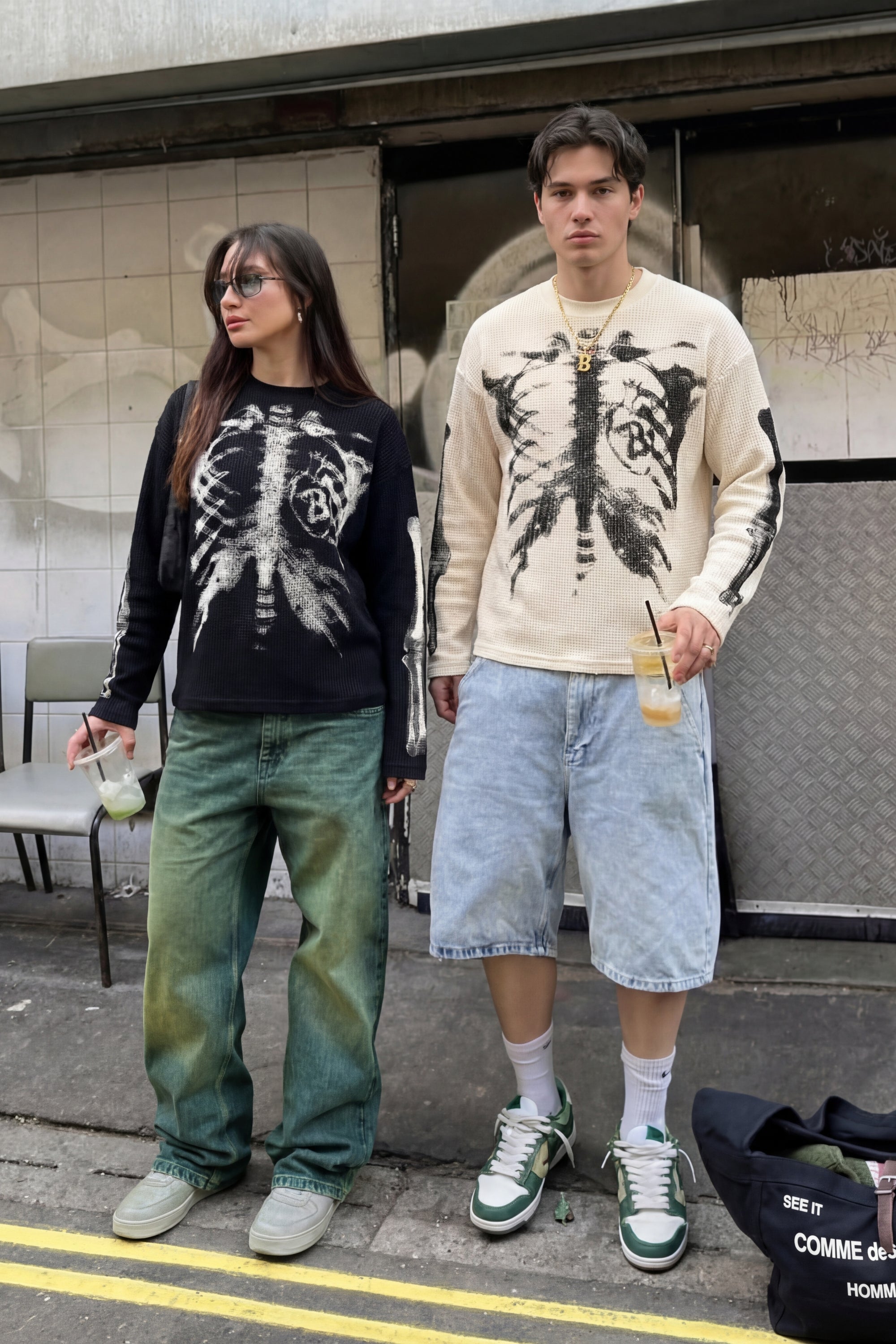 T-Shirt Manches Longues "Skeleton"