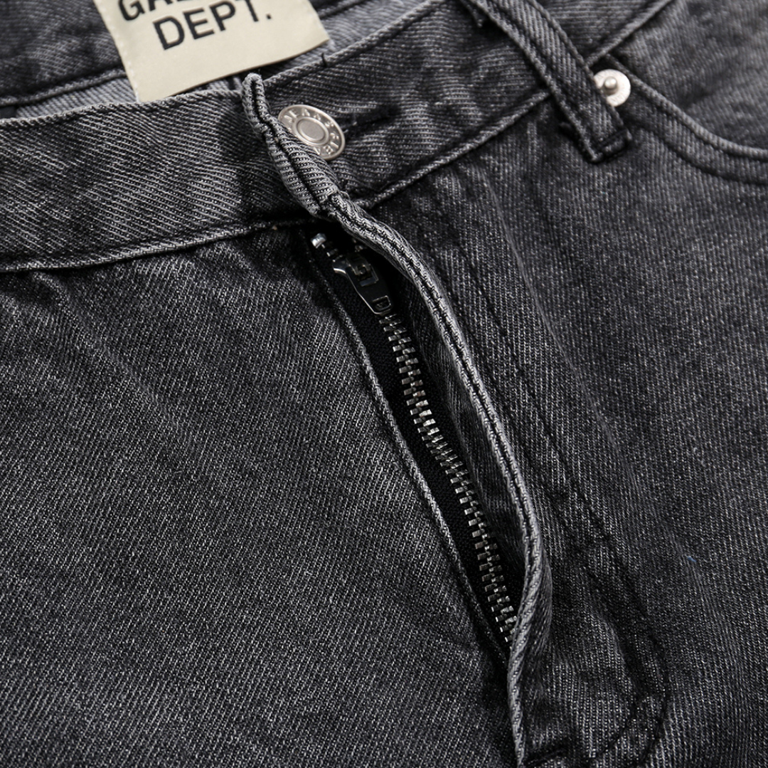 Vintage Grey Flared Denim Jeans