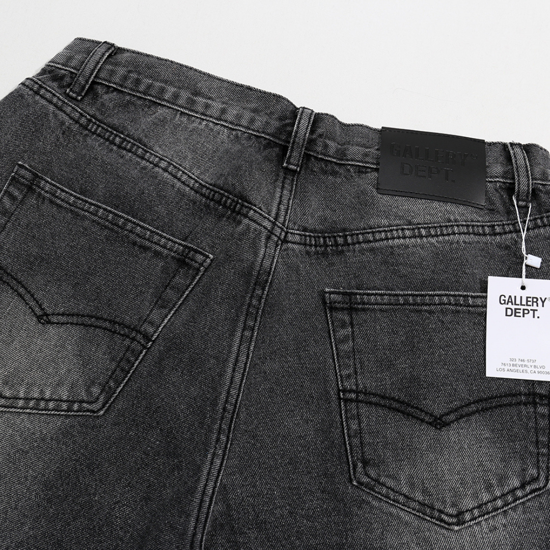 Vintage Grey Flared Denim Jeans