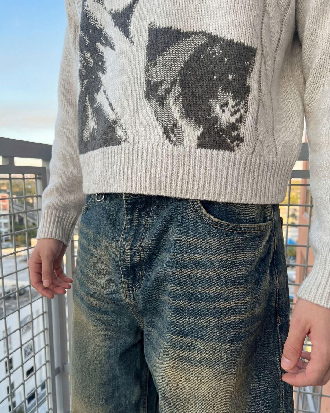 Pull en Maille "Why?"