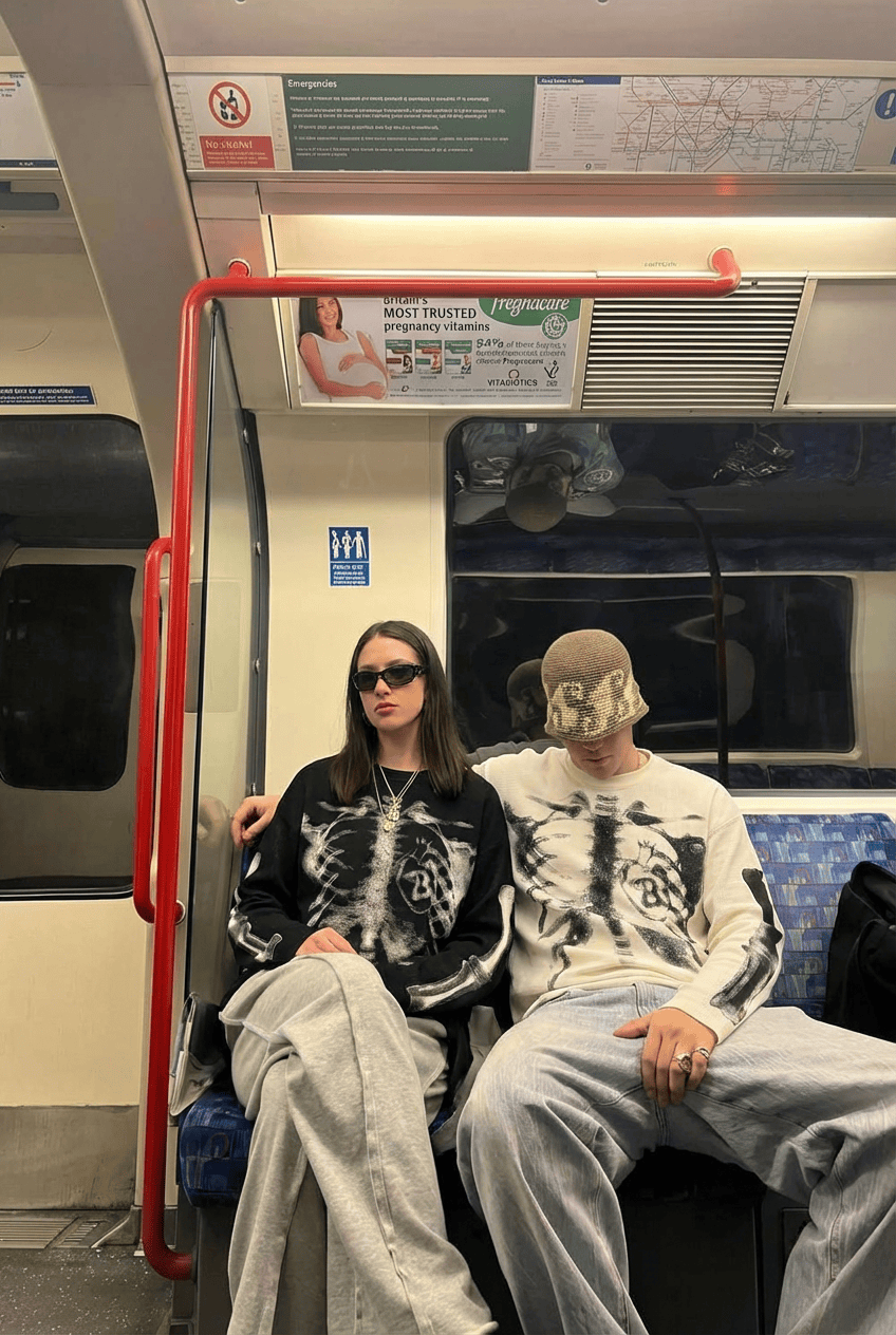 T-Shirt Manches Longues "Skeleton"
