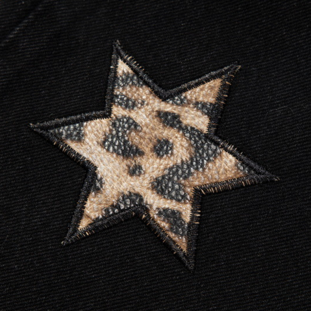 Black Star Patch Denim Jeans