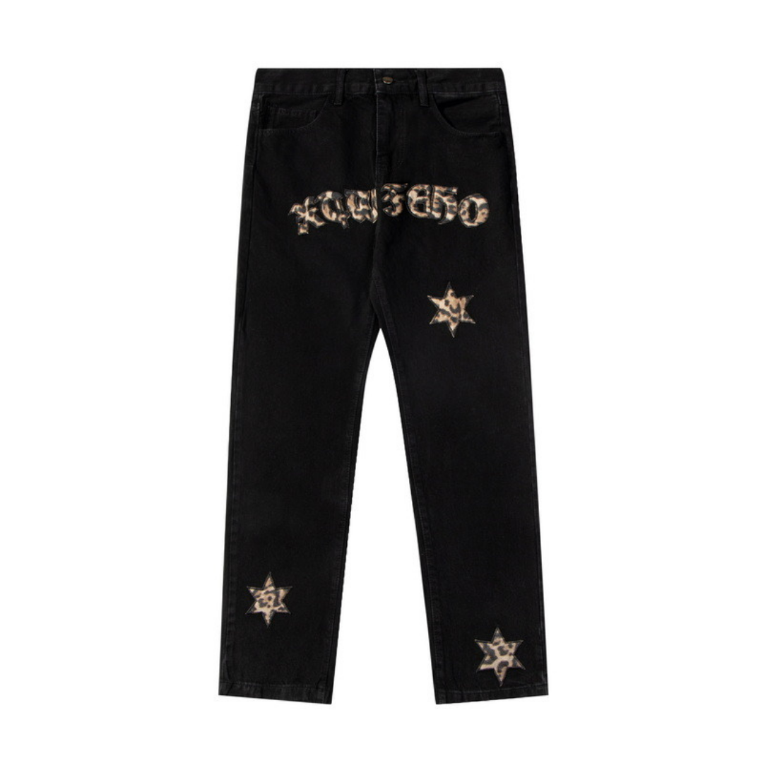 Black Star Patch Denim Jeans