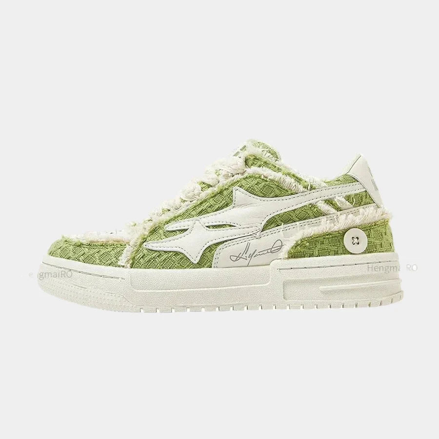 Fur sneakers